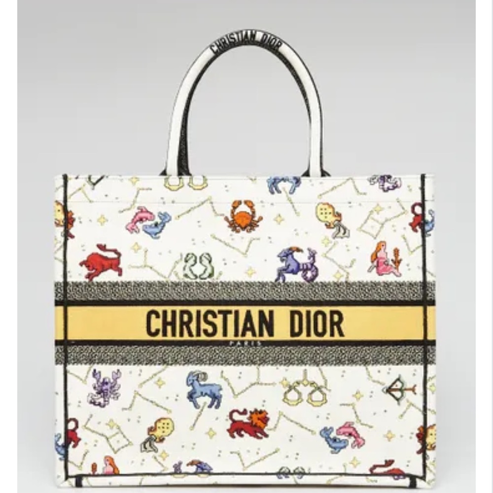 Christian Dior book tote Zodiac Multicolor
